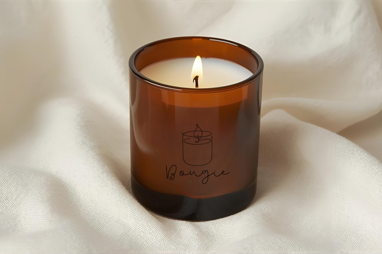 Bougie “Linge frais” – Cire de soja naturelle